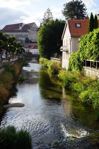 Castle and river — Stock Photo, Image