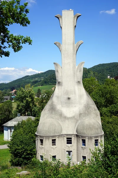 Goetheanum i domy — Zdjęcie stockowe