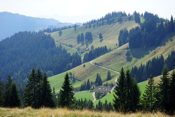 Yolun yamaçweg op de helling — Stok fotoğraf