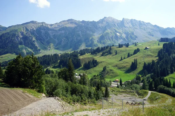 İsviçre dağ Vadisi — Stok fotoğraf