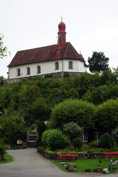 Ranftkapelle 在山上 — 图库照片