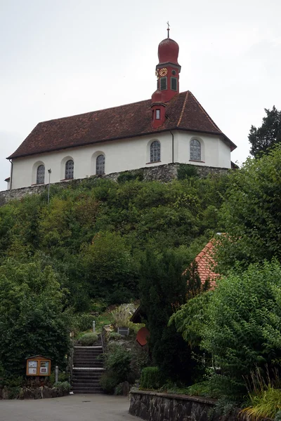 Ranftkapelle na vrcholu kopce — Stock fotografie