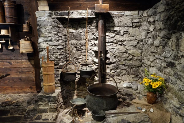 Kitchen in Brother Klaus Museum — Stock Photo, Image