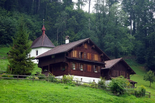 Church and pilgrim's hostel — Stock Photo, Image