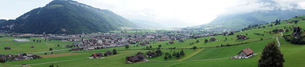 Panorama del valle de Nidwalden en Suiza — Foto de Stock