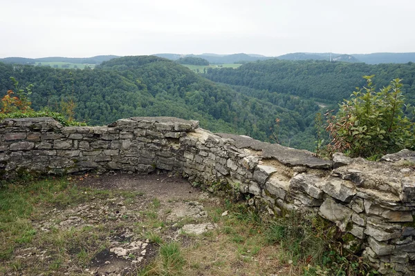 Ruine Grefenstein에 돌 벽 — 스톡 사진