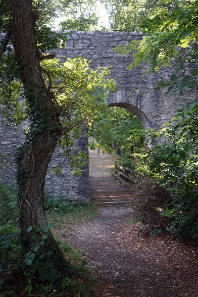 Burgruine Rauber girişi — Stok fotoğraf