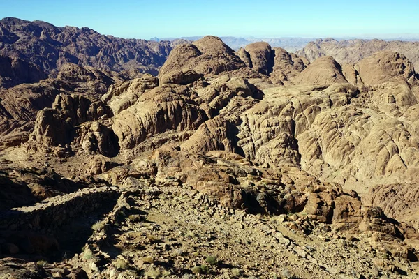 Kilátás a mount Sinai Egyiptomban — Stock Fotó