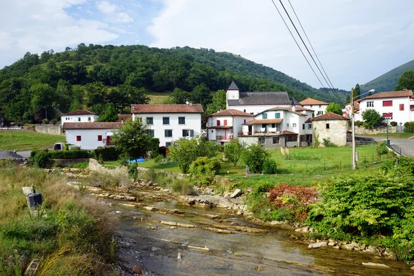 Small french village near Pyrenee — Stock Photo, Image