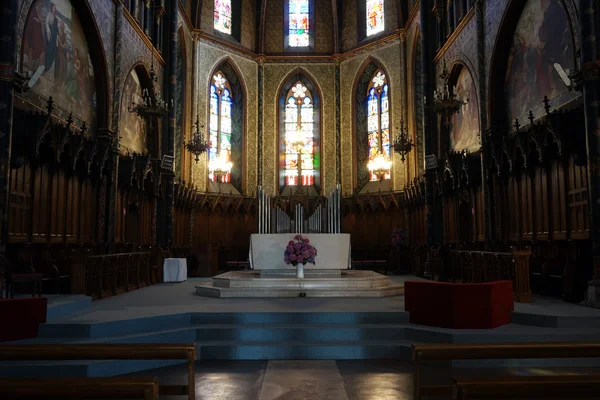 Inside Saint-Jacques church — Stock Photo, Image