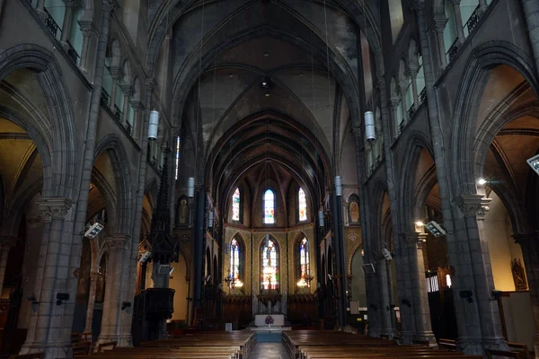 Binnen kerk Saint-Jacques — Stockfoto