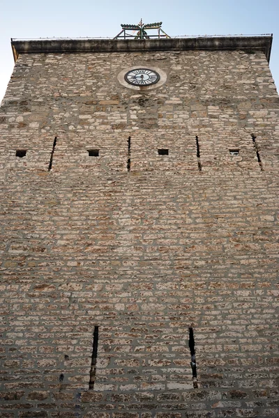 Clock tower in Aniane — Stok fotoğraf