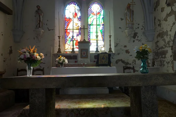 Oltář uvnitř kostela — Stock fotografie