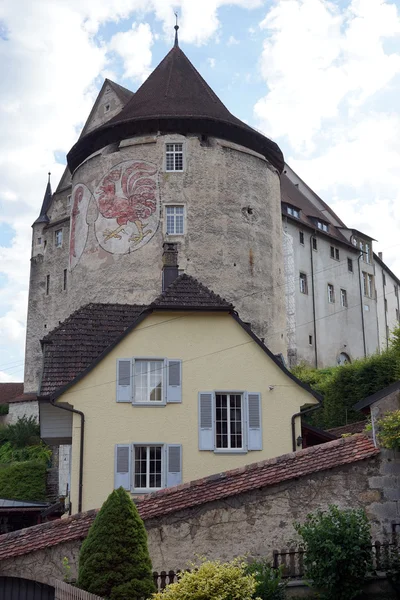 Starý hrad v Porrentruy — Stock fotografie