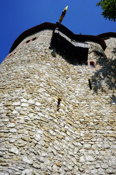 Muro di pietra del castello — Foto Stock