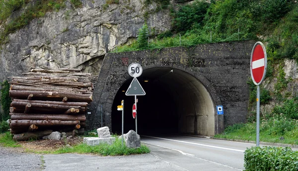 Túnel y carretera — Foto de Stock