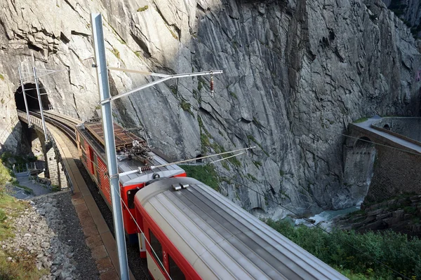 기차와 산 — 스톡 사진