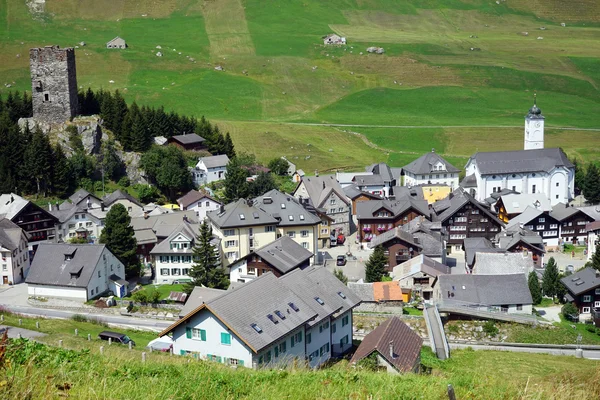 Città vecchia in Svizzera Alkps — Foto Stock