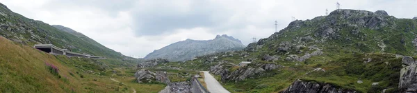 Panorama en los Alpes Suizos — Foto de Stock