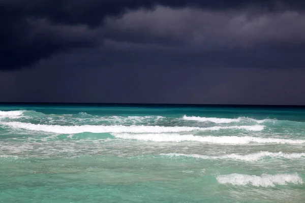 Oceano Atlantico Prima Della Tempesta Cuba — Foto Stock