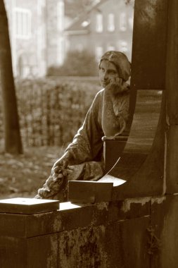 Ren kıyısındaki Bingen 'de eski bir mezarlık, Almanya' nın Rhineland-Palatinate eyaletinde yer alan bir şehirdir..