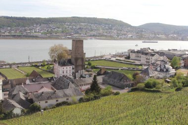 Ruedesheim am Rhein, Alman şarap üreticisi bir şehirdir ve UNESCO Dünya Mirası Bölgesi 'nin bir parçasıdır.