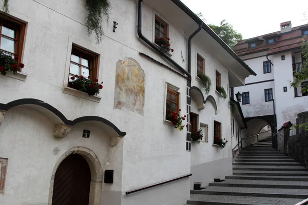 Arquitetura Histórica Skofja Loka Vila Medieval Eslovênia Europa — Fotografia de Stock