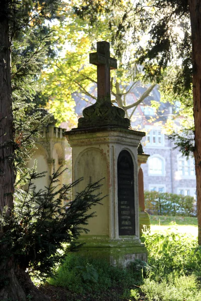 Alter Friedhof Bingen Rhein Einer Stadt Kreis Mainz Bingen Rheinland — Stockfoto