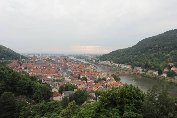 Vue Sur Heidelberg Allemagne Heidelberg Est Cinquième Grande Ville État — Photo