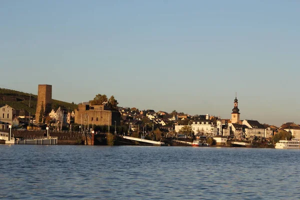 Rudesheim Rhein Vineyards Assia Germania Rdesheim Una Città Vinicola Tedesca — Foto Stock