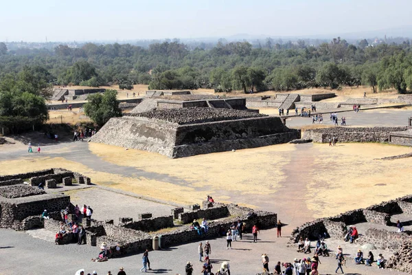 Teotihuacan Pyramidy Mexiku Jsou Součástí Archeologického Naleziště Pánvi Mexika Pouhých — Stock fotografie