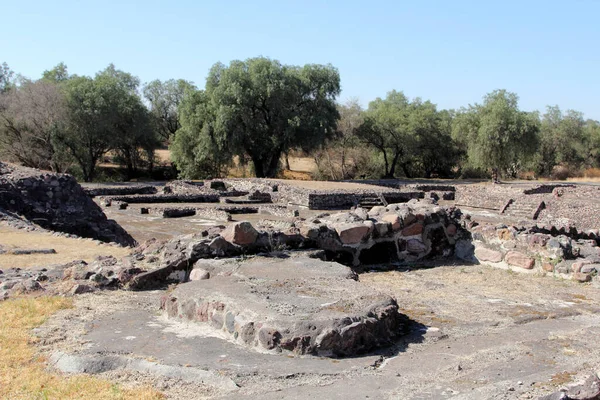 Meksika Daki Teotihuacan Piramitleri Meksika Havzası Ndaki Arkeolojik Alanın Bir — Stok fotoğraf