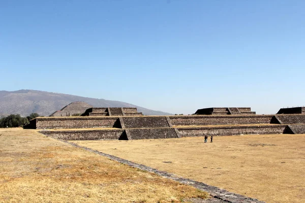 Pirâmides Teotihuacán México Fazem Parte Sítio Arqueológico Bacia México Apenas — Fotografia de Stock