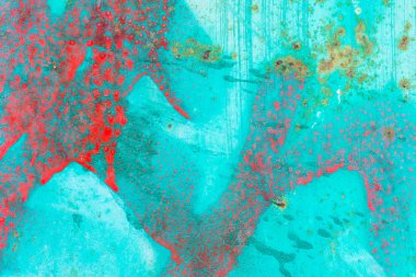 Kırmızı ve turkuaz soyut