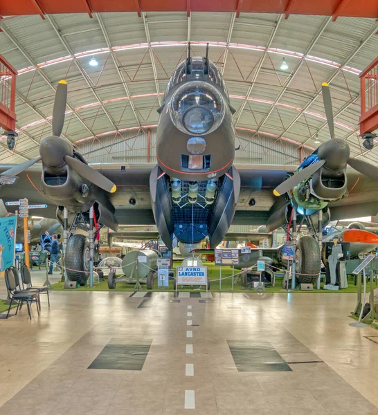 Perth Australia Lipiec 2021 Zamachowiec Avro Lancaster Wystawie Muzeum Dziedzictwa — Zdjęcie stockowe