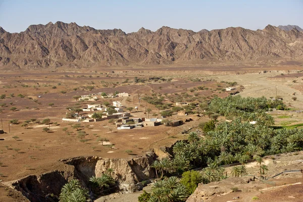 在阿曼的 wadi Madbah — 图库照片