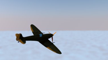 Bulutların üzerinde uçan uçaklar