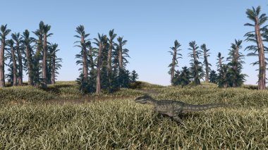 Mamenchisaurus dinozor doğada