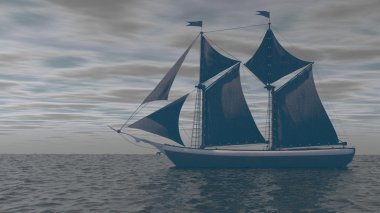 Siyah satış ile gemi