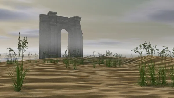 Ruines anciennes dans le désert — Photo