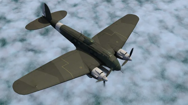 Kelime savaş iki Alman bombardıman uçağı — Stok fotoğraf