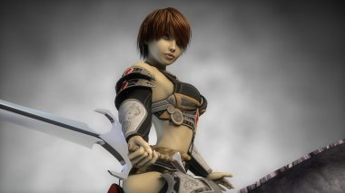 Atlı savaşçı kız