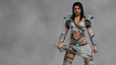 savaşçı kız kılıç