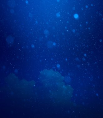 Arka plan sanat karlı Noel sihirli ışıkları