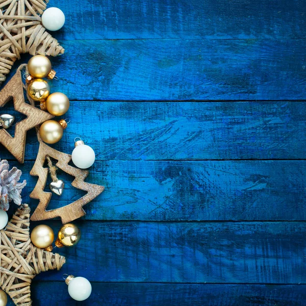 Uma Decoração Natal Fundo Banner Com Copyspac — Fotografia de Stock