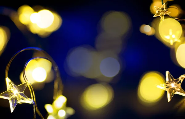 Banner Natale Astratto Sfondo Biglietto Auguri Con Luce Dell Albero — Foto Stock