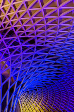 tren istasyonunun Londra kin içinde sanat modern metal İnşaat