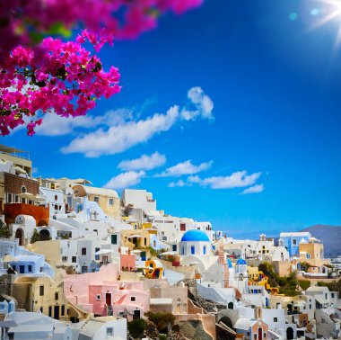 Sanat görünümü Fira Town - Santorini