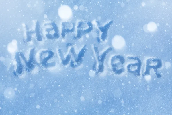 Мистецтво Щасливий Новий рік написання Вітальна листівка — стокове фото