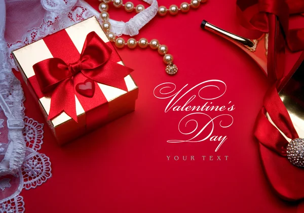Arte tarjeta de felicitación sexual Feliz San Valentín —  Fotos de Stock